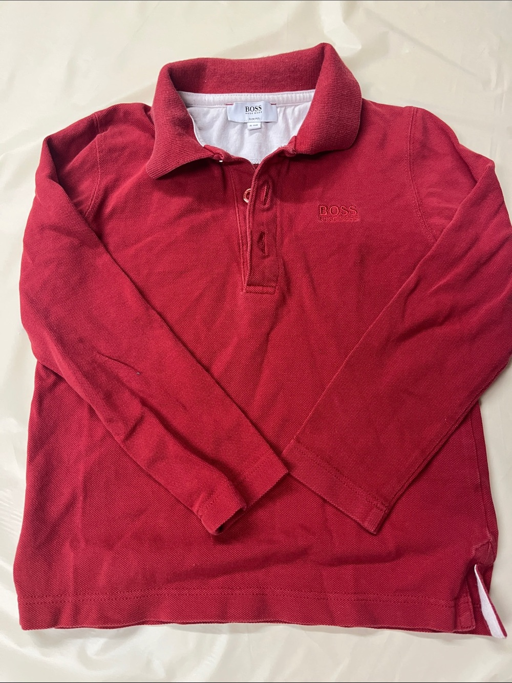 Boss Red Long-Sleeve Polo Top